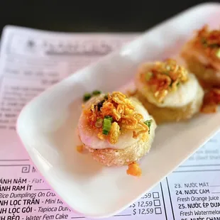 Bánh Ram Ít: Sticky Rice Dumplings on Crispy Rice | 3 pc - $7.59