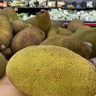 Plenty of jackfruit available.