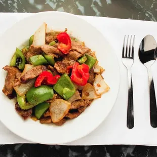 Green pepper Steak