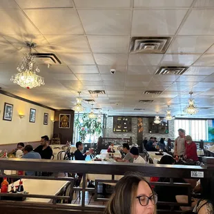 people eating in a restaurant