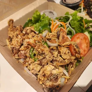 a box of food on a table