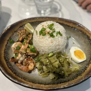 Create your own w/ rice and shrimp Grilled Shrimp Rice Platter
