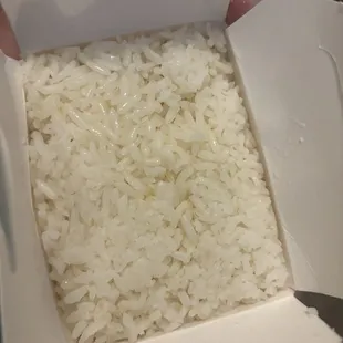 Steamed rice