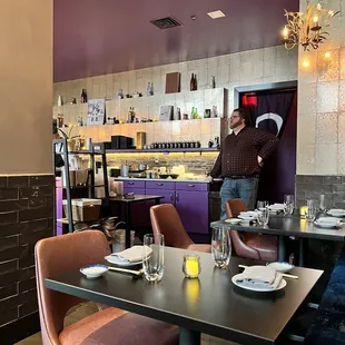 a man in the kitchen