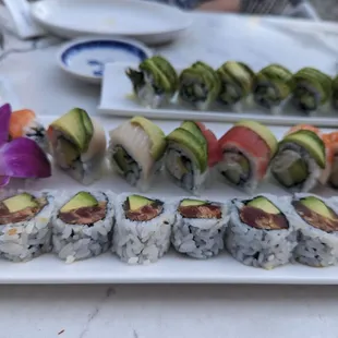 food, sushi and sashimi, sushi, sashimi