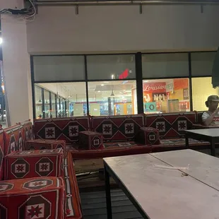 Outside seating