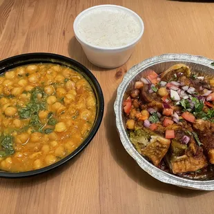 Chana Masala Samosa Chat