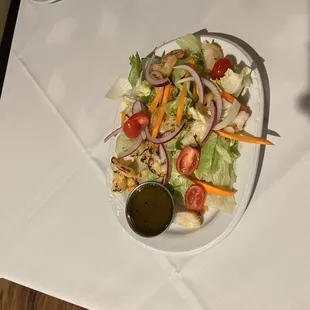 Shrimp Tandoori Salad  dressing is superb !!!