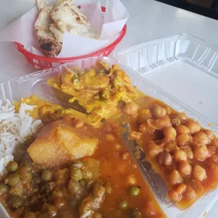 a plastic container of food