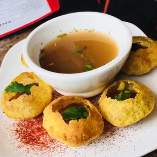 Golgappa (appetizer menu, $2 off during happy hour 3-6pm)