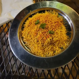 a plate of food on a table