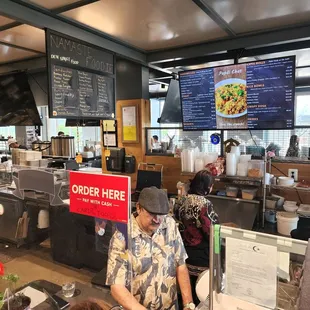 a man working in a restaurant