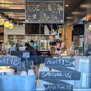 Menu and stand