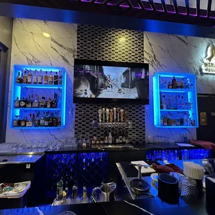 interior, sushi and sashimi