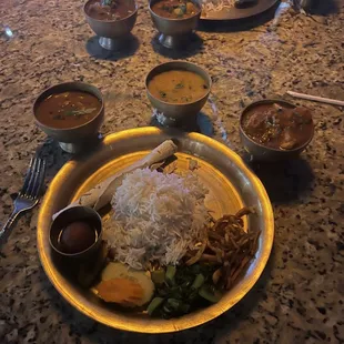 Namaste Special Thali Set (chicken).