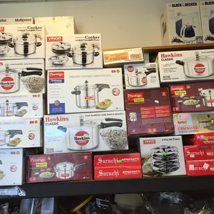 a variety of kitchen appliances