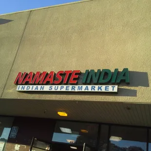 Namaste India ~ Indian Supermarket Store Front, Ardenwood Plaza Shopping Center, Fremont, CA.