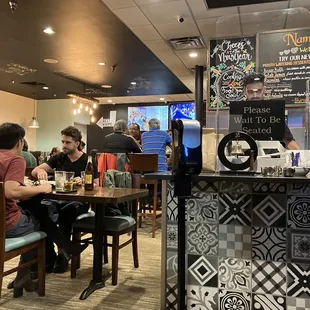 Warm atmosphere in a raining night