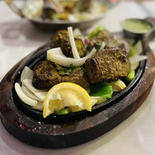Lamb Boti Kabob with Chutney