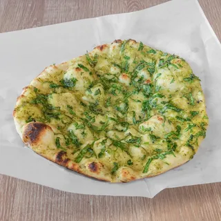Pesto Cilantro naan