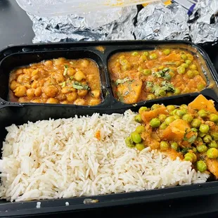 Lunch aloo mattar