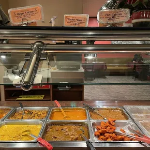 a variety of food items