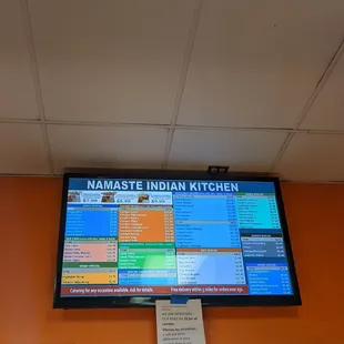 Entire menu