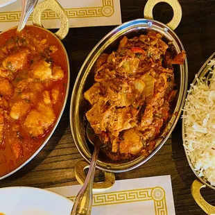 achari fish masala &amp; kadai chicken