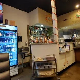 the kitchen and dining area