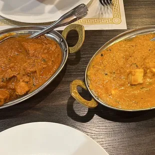 Kadai Chicken and Paneer Korma