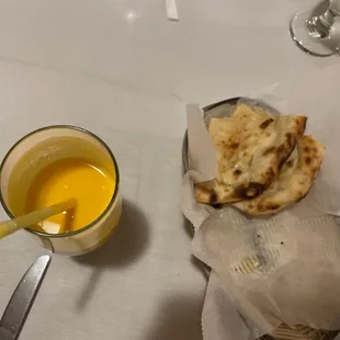 Mango Lassi and Paratha