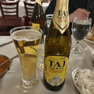 Taj Mahal Beer (recommended by staff. Pretty good)