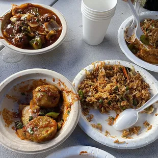 Fried Rice Chicken Lollipop Vegetable Chowmein