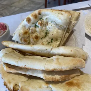 Garlic naan and peshwari naan - both absolutely amazing!