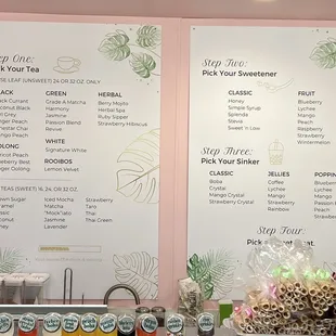 Tea Menu