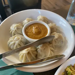 Chicken MoMo with Chutney