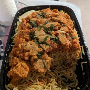 Chicken 65 biryani