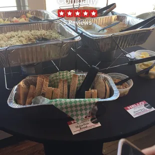 Healthy options, too! Gluten free bread.