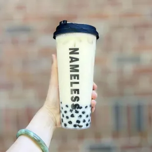 Jasmine Milk Tea with boba