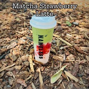 Matcha Strawberry Latte
