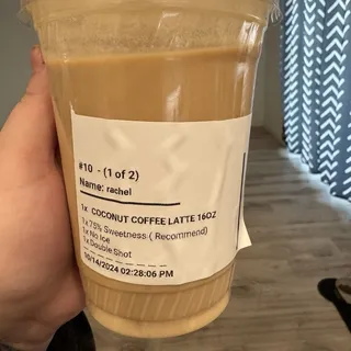 Coconut Coffee Latte 16oz