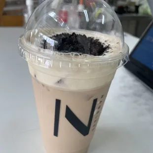Oreo milk tea