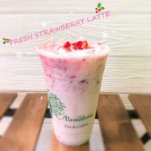 Fresh Strawberry Latte