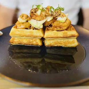 Honey Walnut Shrimp Waffle $24 (just ok)