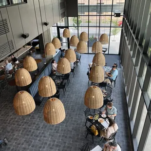View from the top !! Over the main dining area