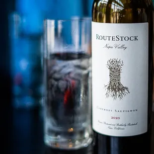 a bottle of wine