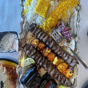 Chicken Kabob, Luleh Kabob, Riza