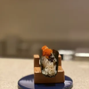 x.o. scallop, tobiko, lemon