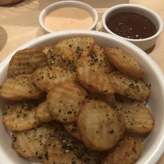 Furikaké Fries, Tomato Tonkatsu