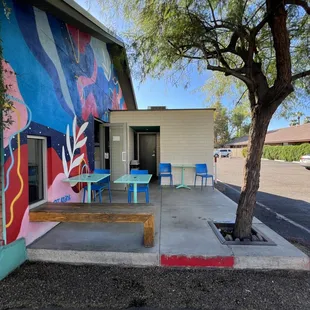 Seating area outside